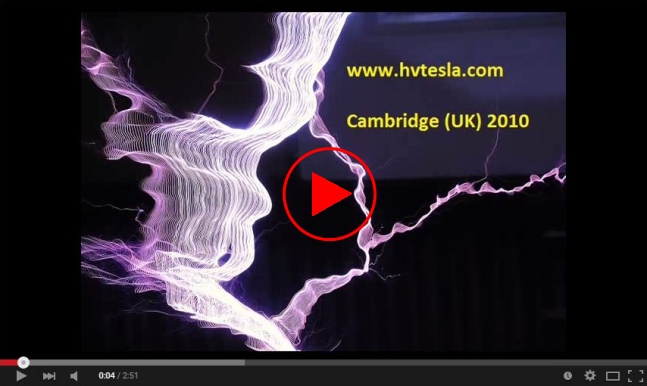 Video link to Tesla coil on YouTube 3